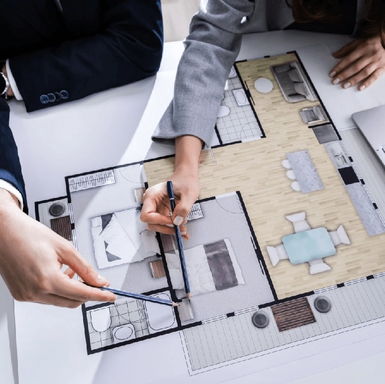 <b>Conception & plans de l'esquisse au permis</b>